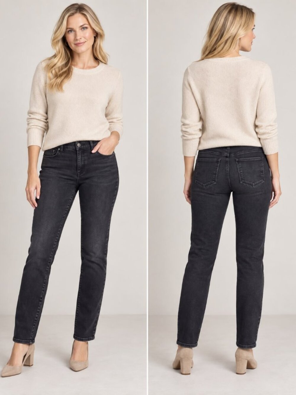Talbots Simply Flattering Women’s Size 10 Black Stretch Jegging Jeans